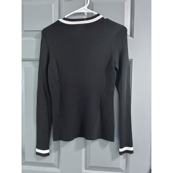 Rag & Bone Black Knit Ribbed Priya Pullover Crew Neck Sweater Size S - Picture 6 of 8